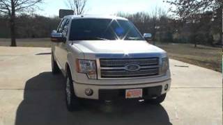 2009 FORD F150 CREW CAB PLATINUM 4X4 WHITE SAND NAVIGATION SONY FOR SALE SEE WWW SUNSETMILAN COM
