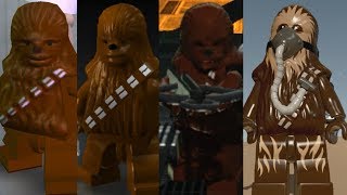 Chewbacca evolution  in Lego Star Wars videogames!