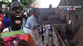 Moun Milot bò lakay Moise Jean Charles kalonnen touris ki vinn vizite CITADELLE ak kout wòch