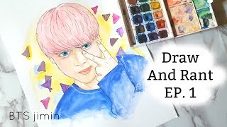 Annoying New ARMYs | Draw And Rant Ep. 1| BTS jimin speed drawing