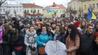 Мітинг студентів Дрогобича за Євроінтеграцію_частина 4