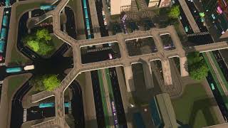 Cities Skylines - Transport Hub With 4 Buses 3 Trams