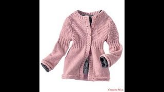Кардиган для Девочки Спицами для Начинающих мастеров - 2019 / Cardigan for Girl Spokes for Beginners