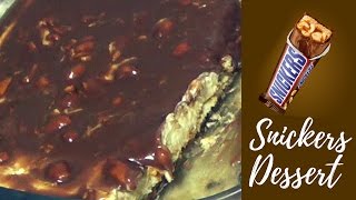 Snickers dessert السنكرز والكريما No bake