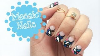Mosaic Nail Art | CuteNailPolishArt