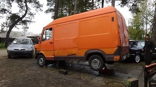Мерседес 208 Д,замена заднего моста.