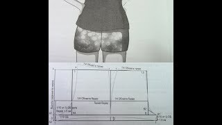 Женские панталоны/ Выкройка/ Домашние шорты/ Анастасия Корфиати.  女式褲子/圖案/家居短褲