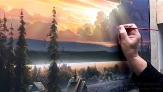 Художник - композитор: Юшкевич Виктор. Пишем Вечерний звон.