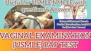 Vaginal Examination in USA || Vaginal Examination in USMLE || Female Genital Anatomy & Examination