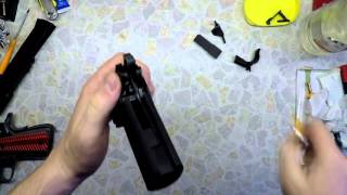 Как разобрать и почистить страйкбольный Colt 1911 KJW. Принцип действия газового механизма.