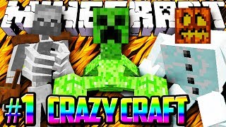 Minecraft Crazy Craft Modded Survival #1 - CRAZYCRAFT w/Lachlan & Preston