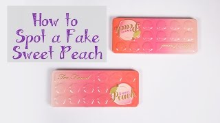 How to Spot a Fake Sweet Peach Palette