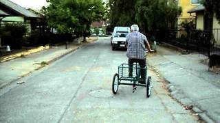 Triciclo para adultos con canasto posterior