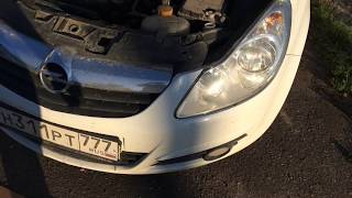 Opel Corsa D 1,4 АКПП 2008 Замена радиатора кондиционера Опель Корса Д двигатель Z14XEP