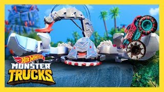 MONSTER TRUCKS RACE TO BE THE ULTIMATE KING OF THE MOUNTAIN! | Monster Trucks Island | Hot Wheels
