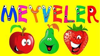 ABC Alfabe Meyveler ile Harfleri Öğreniyoruz