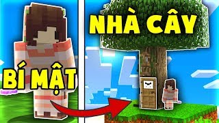 THĂM NHÀ BẠN GÁI XÂY NHÀ BÍ MẬT TRONG CÂY TRONG MINECRAFT