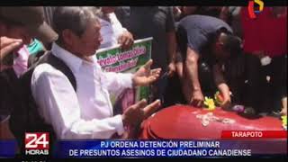 Tarapoto: PJ detiene a dos pobladores indígenas por homicidio a canadiense
