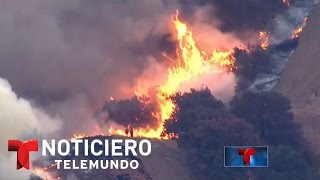 California lucha a muerte contra el fuego | Noticiero | Noticias Telemundo