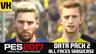 PES 2017 DATA PACK 2 ALL 101 PLAYER FACES SHOWCASE