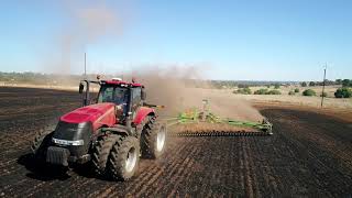 Case Magnum 340 & 50ft Kelly Diamond Harrow