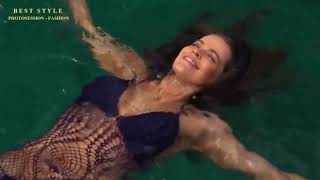 Robyn Lawley - Charming Model. Photoshoot swimsuits. / Walking (Remix) 4K UHD