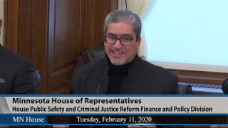 House Public Safety and Criminal Justice Reform Finance and Policy Division  2/11/20