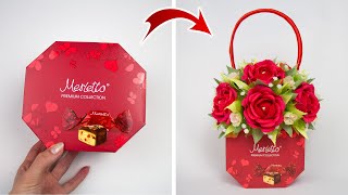 Идея: Взяли коробку конфет и сделали подарок женщине. Поделки на 8 марта