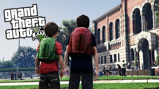 GTA 5 CHILD MOD #15 - PRIMO GIORNO DI SCUOLA MEDIA!