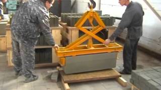 Захват для бортовых камней (бордюров).