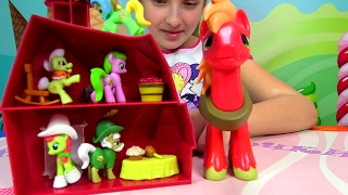 ПОНИ и ферма для пони Новые пони 2017 у Леночки Big McIntosh Vinyl Collectible lena for children mlp