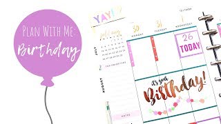 Plan With Me | BIRTHDAY