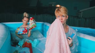 We SLEPT in a POOL OVERNIGHT! FT. Zoe Laverne