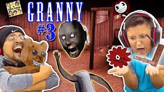 GRANNY HAS NO HEAD, SHE BROKE MY CHAIR & HAS NEW SECRETS! (FGTEEV ESCAPE GRANNY #3) GURKEY!