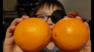 Eat WEIRD?Orange Fruit?! ? (Hairy Orange Food Review)