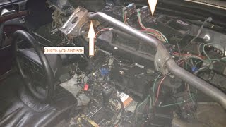 Mersedes W 140 замена радиатора печки.Replacement of the heater radiator