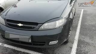 Реснички Шевроле Лачетти хэтчбек. Накладки на фары Chevrolet Lacetti Hatchback. AOM Tuning. Тюнинг