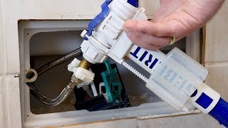Toilettenspülung (Wasser) läuft nach! Unterputz Spülkasten von Geberit (in der Wand) reparieren!