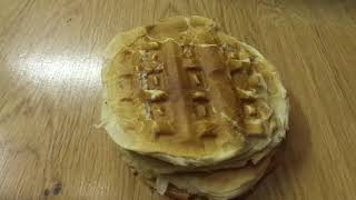 Nike Air Max 95 food stomp, trampling bread / buns making breakfast / lunch
