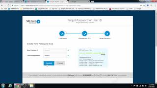How to Reset password of SBI Card through internet banking