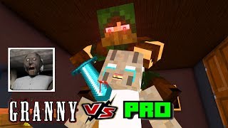Monster School: GRANNY HORROR GAME CHALLENGE - Minecraft Animation