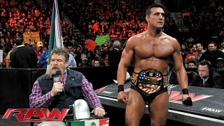 Jack Swagger interrupts Alberto Del Rio and Zeb Colter's State of MexAmerica Address: Raw, November