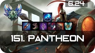 Pantheon Jungle vs Lee Sin Diamond Preseason 7 Season 7 s7 Patch 6.24 2017 Gameplay Guide Build