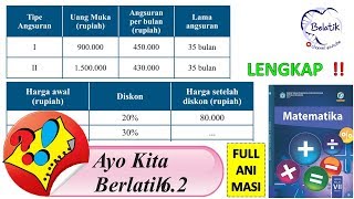 LENGKAP !! Ayo Kita Berlatih 6.2 Kelas 7 SMP/MTs Semester 2 Aritmetika MTK Paket hal 83