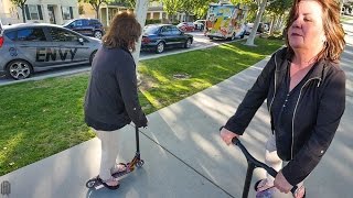 MOM PRO SCOOTER TRICKS!