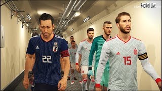 PES 2018 | Spain vs Japan | NEW KITS! World Cup 2018 | Gameplay PC