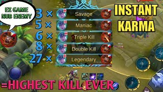 PRO VS TRASHTALKER | HIGHEST KILL IN ML | MOBILE LEGENDS | MOBILE LEGENDS BANG BANG