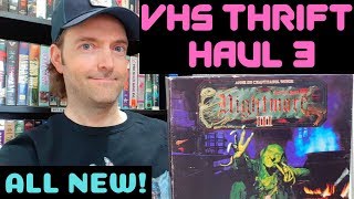 VHS Hunt Haul Thrifting Video 3! VHS Thrift Store Hunting Update! Nightmare 3 Horror Board Game!
