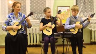 Гимн России ( укулеле),табы./ Russian anthem (ukulele with tablature)