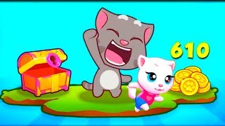 ГОВОРЯЩИЙ ТОМ БЕГ ЗА СЛАДОСТЯМИ #3 ДРУЗЬЯ Бен Хэнк Джинджер! Игровой мультик  Talking Tom Candy Run